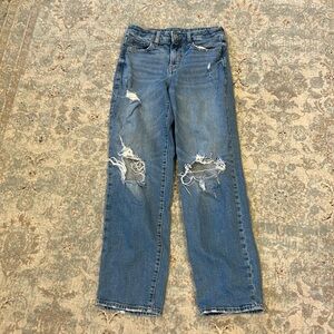 Old Navy womens 0 jeans OG Loose High Rise Ripped